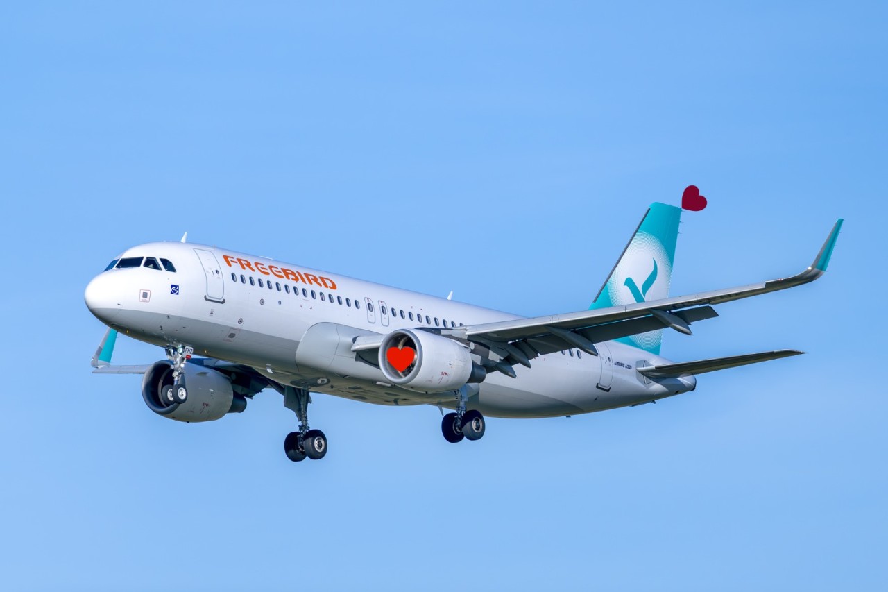 A Freebird Airlines aircraft.