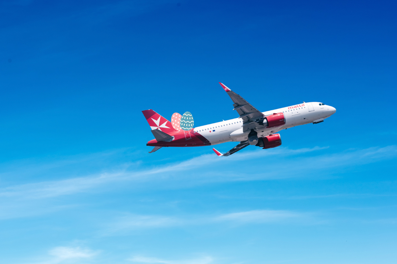 An aircraft operated by KM Malta Airlines