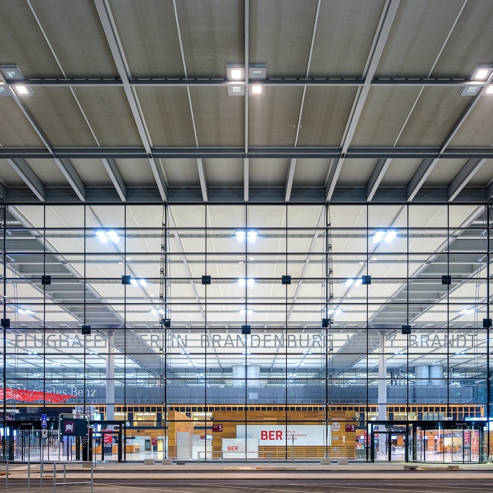Terminal 1 dell'aeroporto di Berlino-Brandeburgo Willy Brandt (BER)